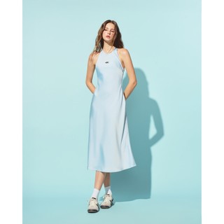 CARA Đầm lụa Lian cổ yếm dáng midi đơn giản nữ tính