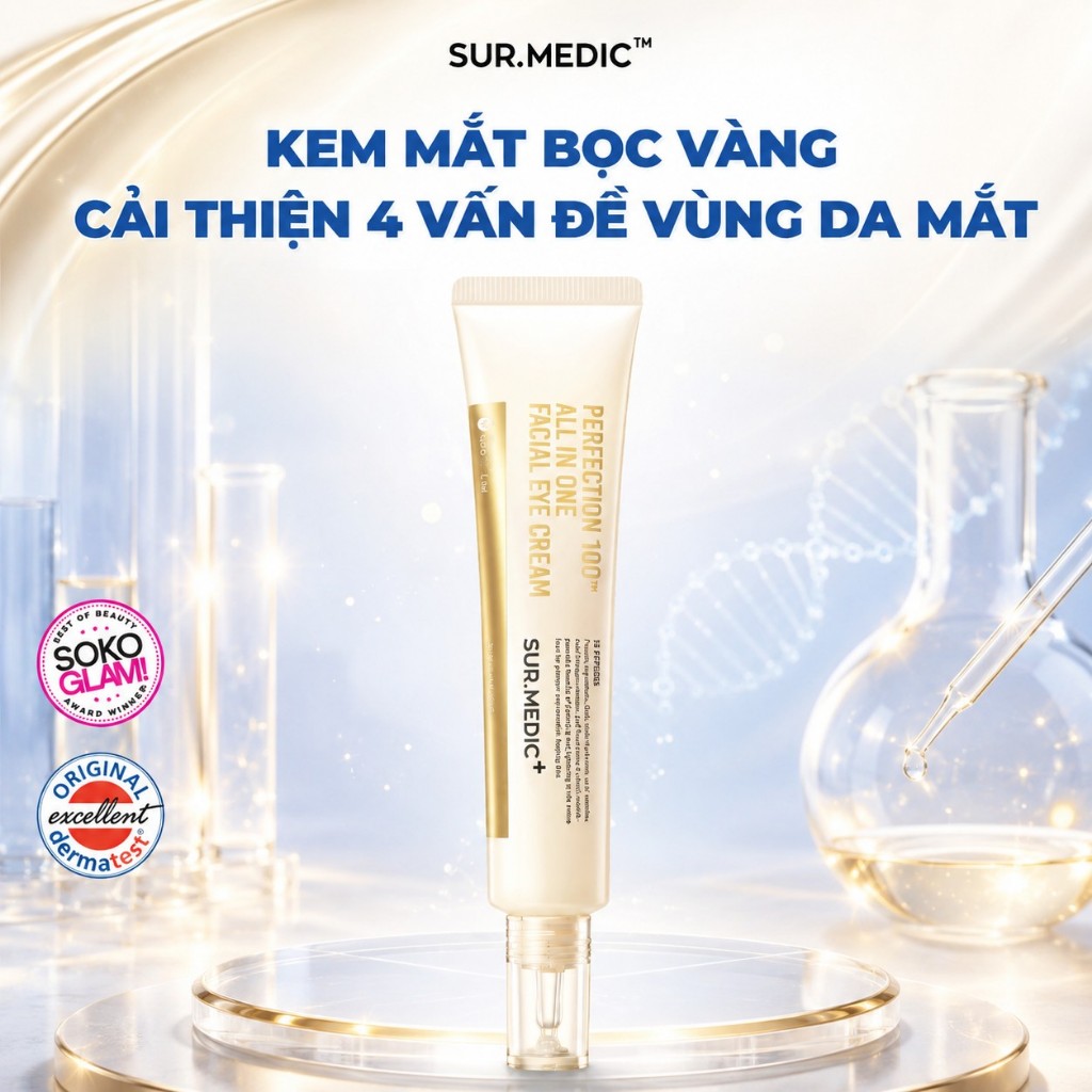 Surmedic x VHL - Kem Mắt Dưỡng Da Mắt Sur.Medic+ Perfection 100tm All In One Facial Eye Cream 35ml