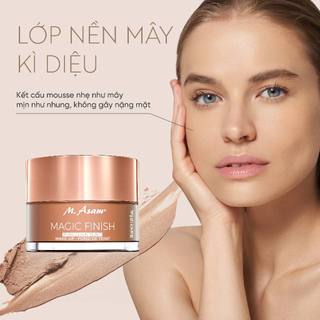 COMBO Kem dưỡng căng bóng, trẻ hóa và Kem nền mây M.ASAM AQUA INTENSE SUPREME HYALURON CREAM x MAGIC FINISH MOUSSE
