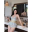 HT76 Bộ ngủ sexy phối ren hoạ tiết hách dáng, đồ ngủ lụa mặc nhà gợi cảm HT76