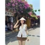 Áo Ren Nelo Top Thắt Nơ Trước Ngực Cổ V Xinh Xắn - Áo Babydoll Nữ Form Suông Tiểu Thư Hàn Quốc