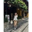Áo Ren Nelo Top Thắt Nơ Trước Ngực Cổ V Xinh Xắn - Áo Babydoll Nữ Form Suông Tiểu Thư Hàn Quốc