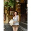 Áo Ren Nelo Top Thắt Nơ Trước Ngực Cổ V Xinh Xắn - Áo Babydoll Nữ Form Suông Tiểu Thư Hàn Quốc