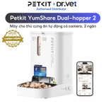 [GEMINI 2] Máy ăn tự động cho chó mèo PETKIT Yumshare Dual-Hopper có app, camera, 2 ngăn 5 lít — ảnh 1