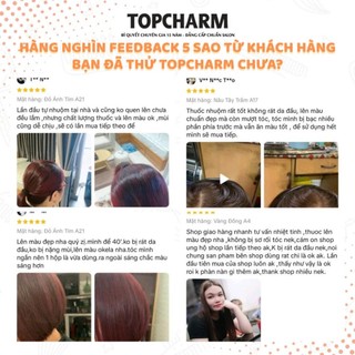 [NHIỀU DƯỠNG] Thuốc nhuộm tóc ĐỎ VANG RUBY màu trẻ trung Chamis chuẩn phủ bạc không cần tẩy tặng bộ dụng cụ