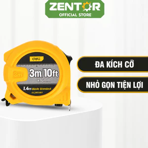 Thước cuộn thép Zentor Chính hãng - Đo m/inch - Nhiều kích thước có khóa hãm lại
