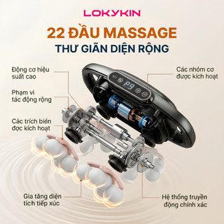 Máy Massage 18 Đầu, 22 Đầu LOKYKIN Cầm Tay , Máy Mát Xa Toàn Thân Đấm Lưng, Chân, Tay