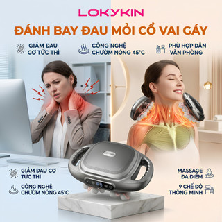 Máy Massage 18 Đầu, 22 Đầu LOKYKIN Cầm Tay , Máy Mát Xa Toàn Thân Đấm Lưng, Chân, Tay