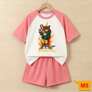 SET BỘ THUN COTTON "STURDY BEAR" HYPEBEAST – THIẾT KẾ THỜI TRANG THEO GU RIÊNG CỦA BẠN!