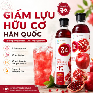 Giấm Lựu HongCho 900ml – Đồ Uống Hàn Quốc Vị Lựu Thanh Nhẹ, Dễ Pha, Uống Ngon Mỗi Ngày