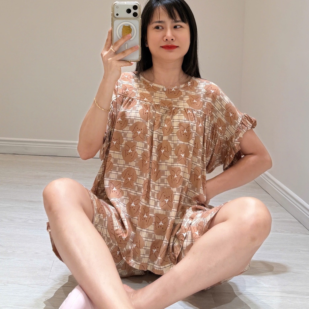(43-90kg) Tole lửng cánh dơi, form thiết kế F21 - Nocnhasleepwear