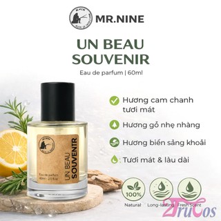 Nước Hoa Nam Mr.Nine Un Beau Souvenir Eau De Parfum 60ml (Oriental Vanilla lưu hương 6-10h) 2Trucos