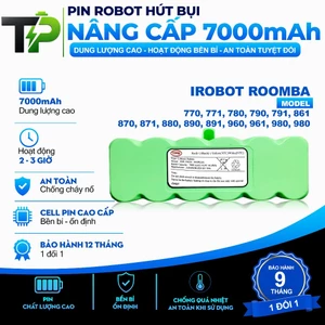 PIN IROBOT ROOMBA CHÍNH HÃNG 770 771 780 790 791 861 870 871 880 890 891 960 961 980 980. BẢO HÀNH 9 THÁNG