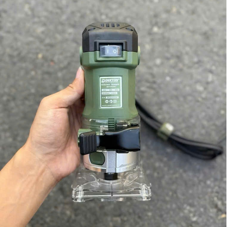 Máy Phay Gỗ Soi Alu Dekton DK-635M - Công Suất 580W - Mũi 6.35mm