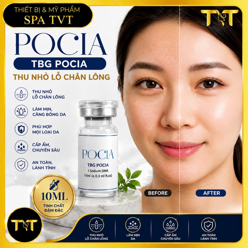POCIA SE KHÍT LỖ CHÂN LÔNG 10ML, TINH CHẤT THU NHỎ LỖ CHÂN LÔNG, GIẢM NHĂN