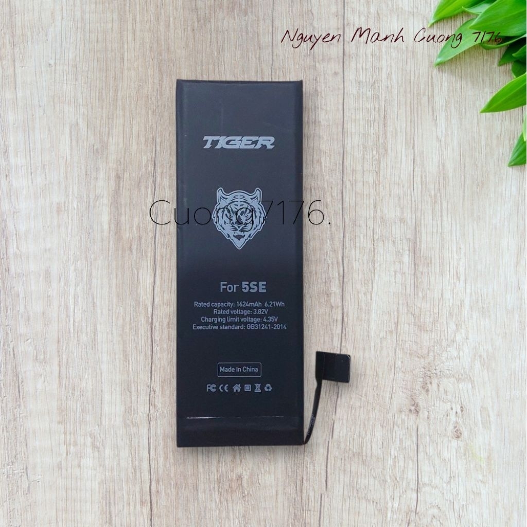 Pin Tiger Dung Lượng Tiêu Chuẩn (1624mAh) Đã Qua Sử Dụng Còn 100% Dành Cho 5Se