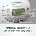 Nồi Cơm Điện Tử ZOJIRUSHI NS-ZAQ18-WZ 1.8L Dùng Điện 220V, Sản Xuất Tại Nhật Bản, Bảo Hành 3 năm — ảnh 5