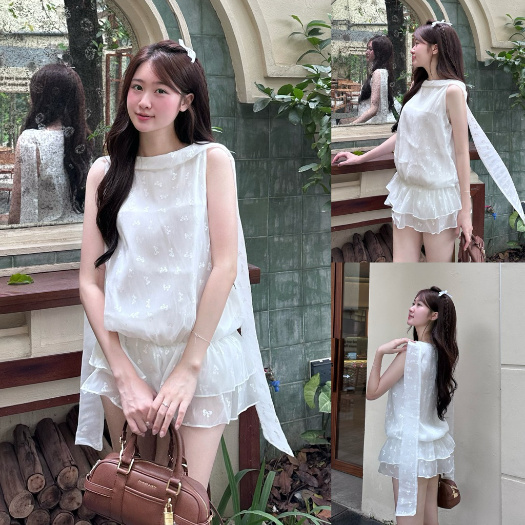 🌼𝑳𝒖𝒎𝒊 𝑫𝒓𝒆𝒔𝒔 - Váy cổ yếm dây bay bổng xinh điệu cho nữ - BY FAIRY | LƠ THƠ SUMMER COLLECTION