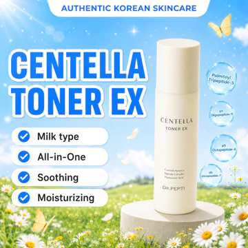 [Bản Nâng Cấp] Nước Hoa Hồng Chiết Xuất Rau Má DR.PEPTI Centella Toner EX Căng Bóng, Mềm Mịn Da