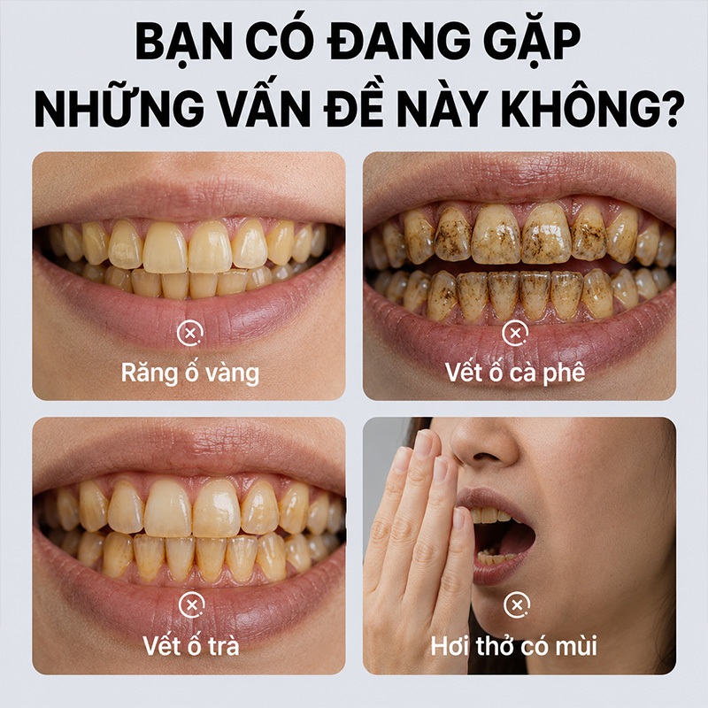 Kem Đánh Răng Làm Trắng Răng, Loại Bỏ Vết Cà Phê Vết Trà, Giảm Ố Vàng Răng, Hơi Thở Thơm Mát, LYDIMOON, 100g