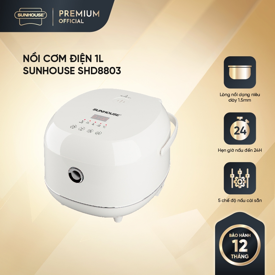 Nồi cơm điện tử 1L SUNHOUSE SHD8803