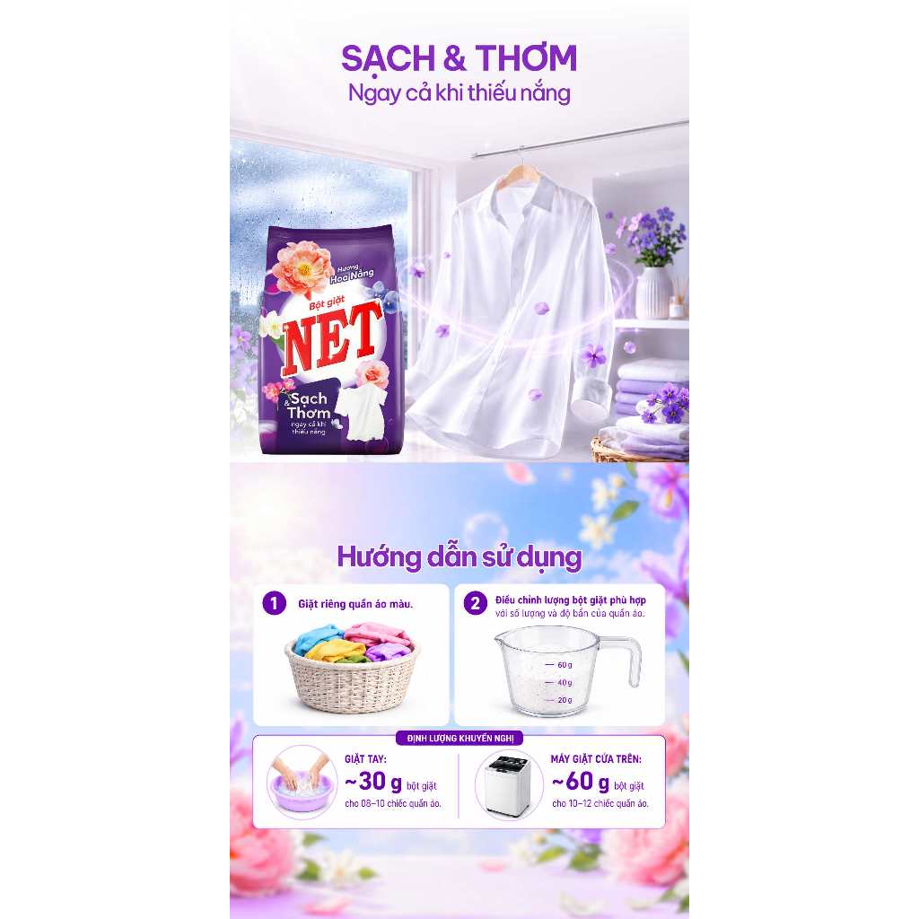 [Chọn loại] Túi bột giặt Net