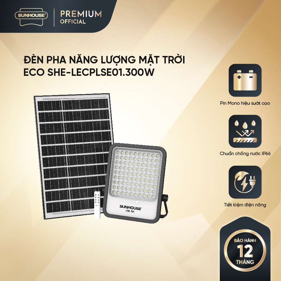 ĐÈN PHA NLMT ECO SHE-LECPLSE01.300W