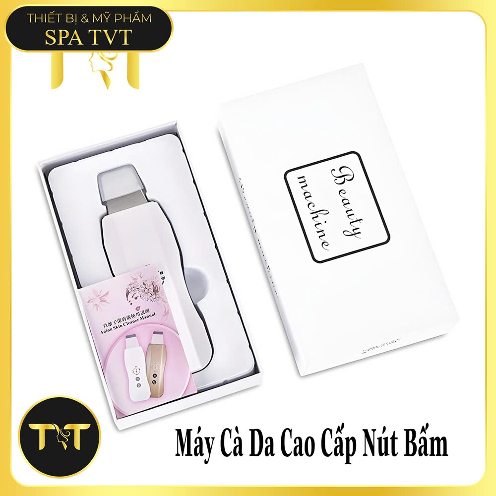 Máy Cà Da Chết Siêu Âm Nút Bấm, Hỗ Trợ Làm Sạch Sâu Loại Bỏ Tế Bào Chết