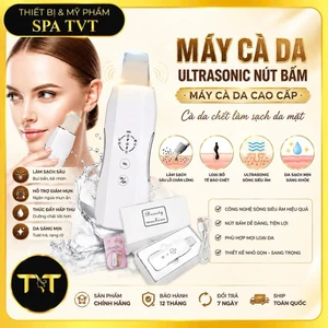 Máy Cà Da Chết Siêu Âm Nút Bấm, Hỗ Trợ Làm Sạch Sâu Loại Bỏ Tế Bào Chết