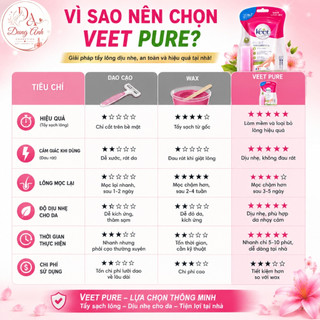 Kem Tẩy Lông Veet Pure 150g Nhật Bản Kèm Bọt Biển Hỗ Trợ Làm Sạch Lông Nhanh