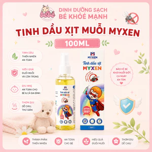 Tinh Dầu Xịt Muỗi Myxen 100ml. Chiết Xuất Thiên Nhiên Chống Muỗi, Côn Trùng, An Toàn Cho Bé,Gia Đình