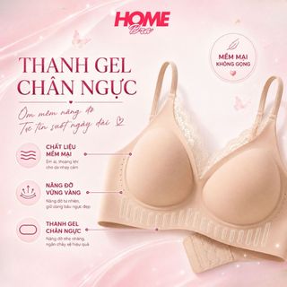[SẢN PHẨM MỚI] Áo ngực bra nữ phối ren nâng ngực không gọng có mút đệm gom quả HOMEBRA A2606