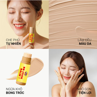 Sáp Nền Aigiali BB Stick Balm 21.8 Hỗ Trợ Nâng Tone Da 12g