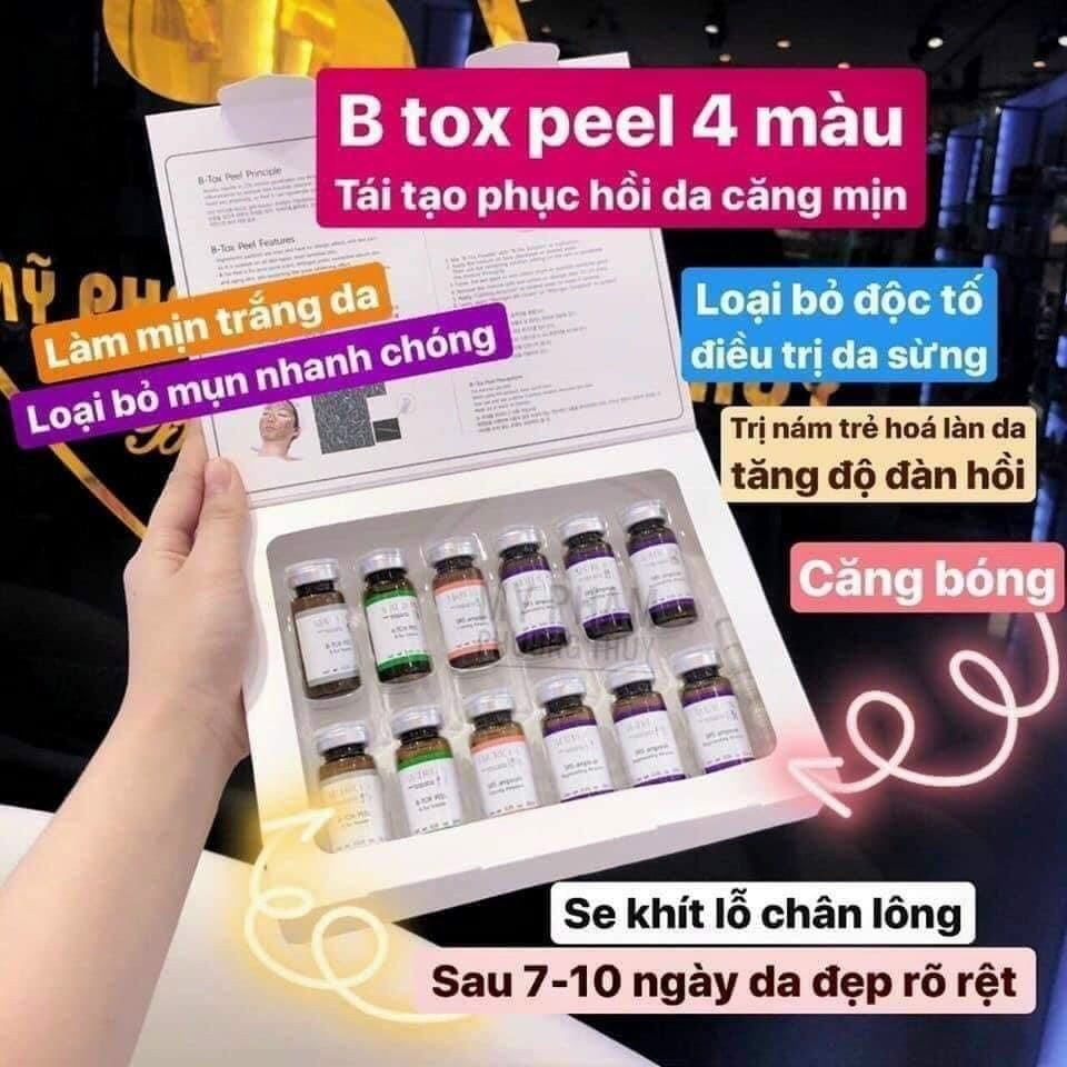ULTRA V PEEL, BTOX PEEL 2 MÀU, BTOX PEEL 4 MÀU, THAY DA SINH HỌC, GIẢM MỤN, THÂM NÁM