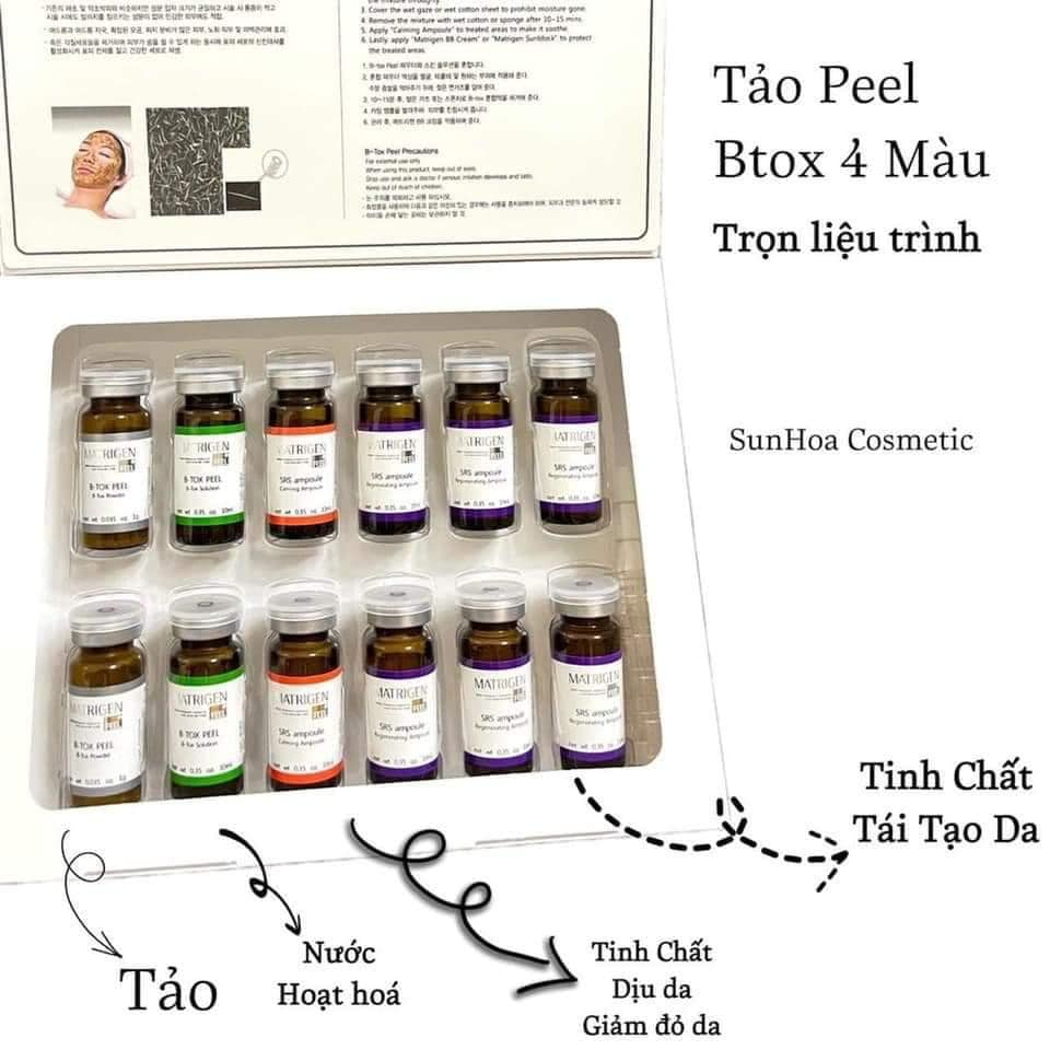 ULTRA V PEEL, BTOX PEEL 2 MÀU, BTOX PEEL 4 MÀU, THAY DA SINH HỌC, GIẢM MỤN, THÂM NÁM