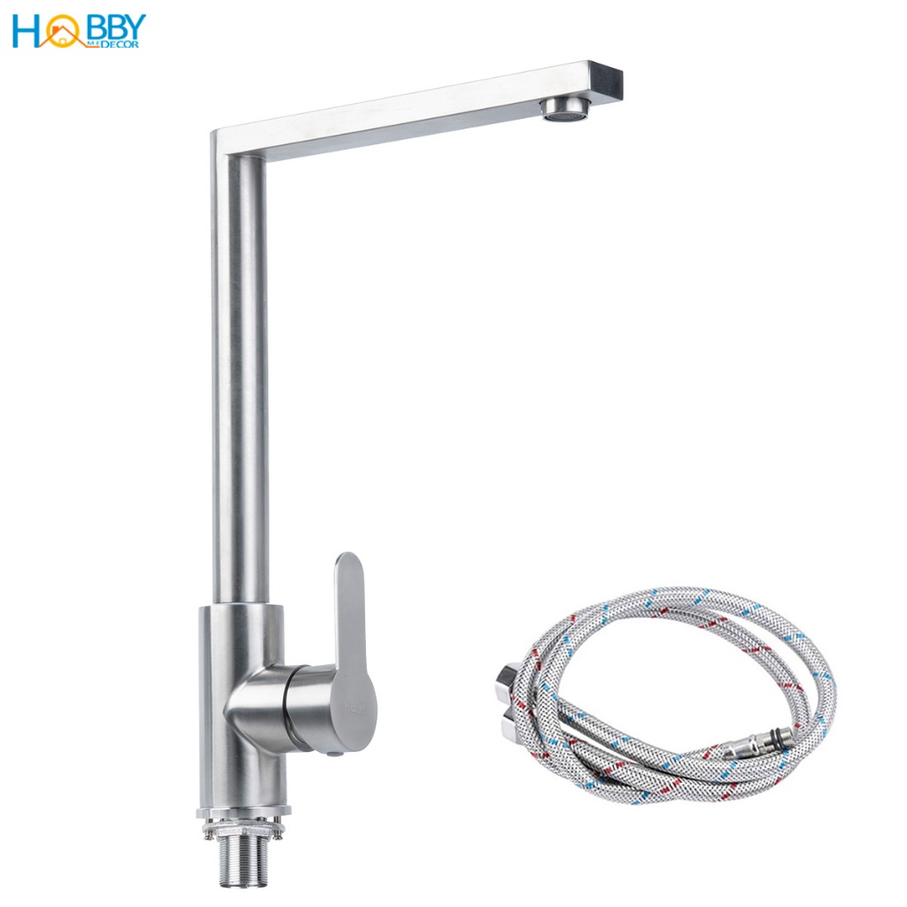 Vòi rửa chén bát nóng lạnh inox 304 cao cấp Hobby home decor RCDV