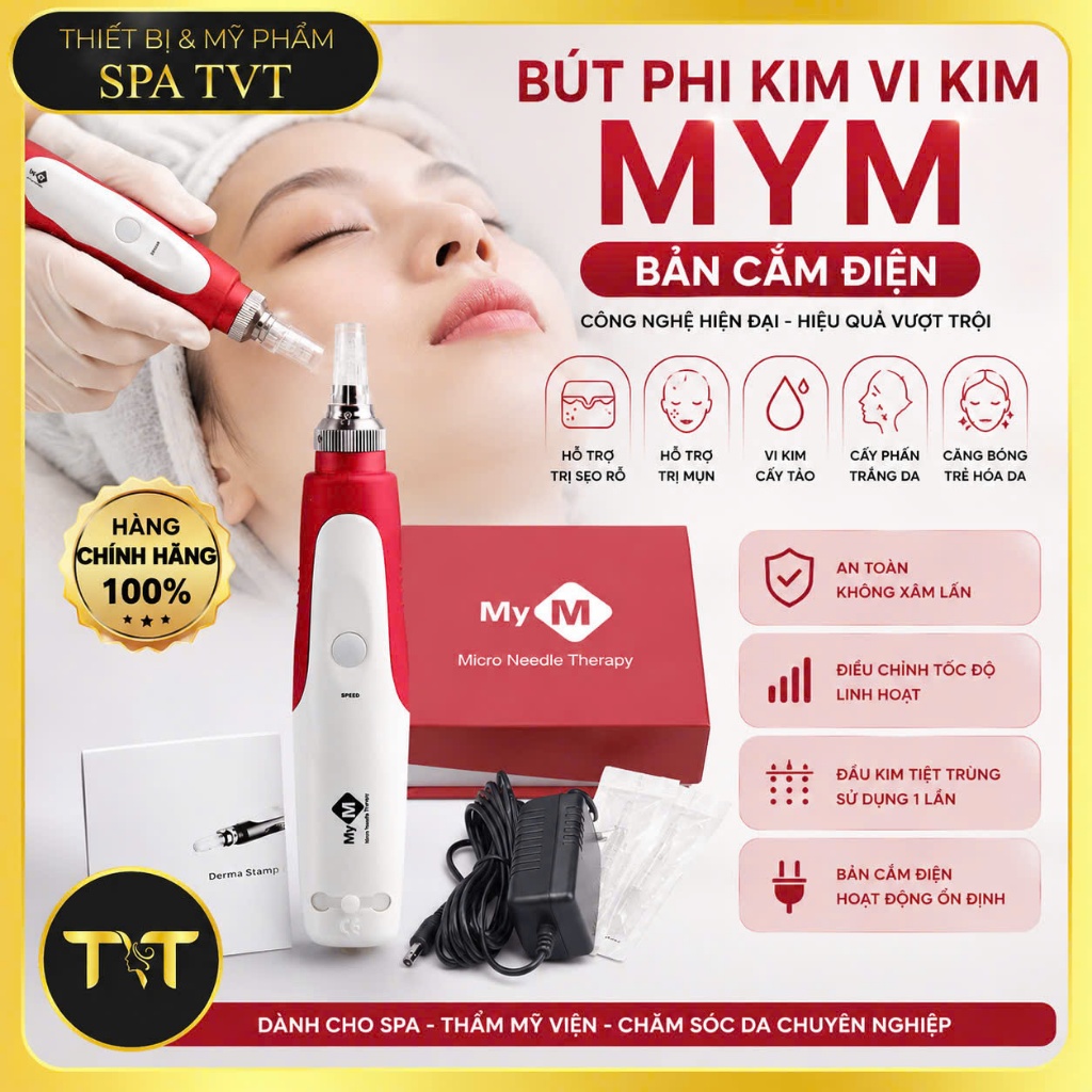 MÁY PHI KIM MYM DR.PEN A6 – BÚT VI KIM CẤY TẢO, CẤY PHẤN, THU NHỎ LỖ CHÂN LÔNG, MỜ THÂM