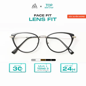 Kính mắt thời trang ANNA nữ dáng mắt mèo chất liệu kim loại cao cấp trendy OL 89013