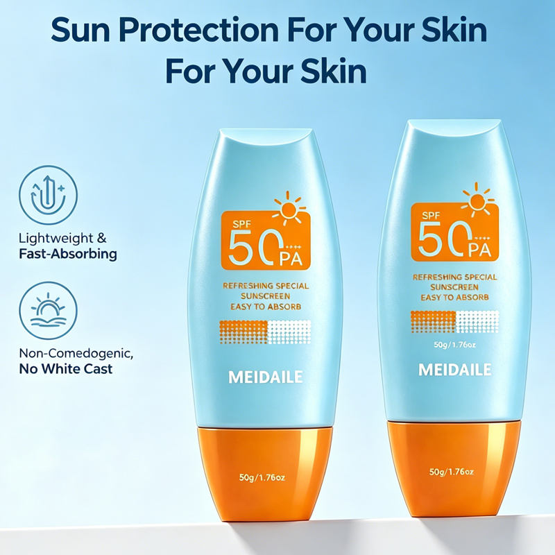 Kem chống nắng MEIDAILE SPF50+ mát mẻ, thấm nhanh, phù hợp mọi loại da