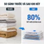 Hrold -【Bơm điện miễn phí】5pcs/10pcs Túi hút chân không đựng quần áo chăn màn , có bơm điện