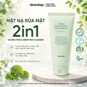 Mặt Nạ Rửa Mặt 2 In1 Làm Sạch Sâu Cho Da Dầu Mụn Cicatea Pore & Sebum Pack Cleanser 150ml