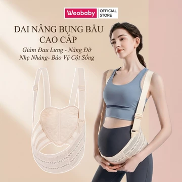 Đai Nâng Bụng Bầu Hỗ Trợ Vận Động WooBaby Đai Đỡ Bụng Bầu Giảm Đau Lưng Bảo Vệ Cột Sống Hiệu Quả