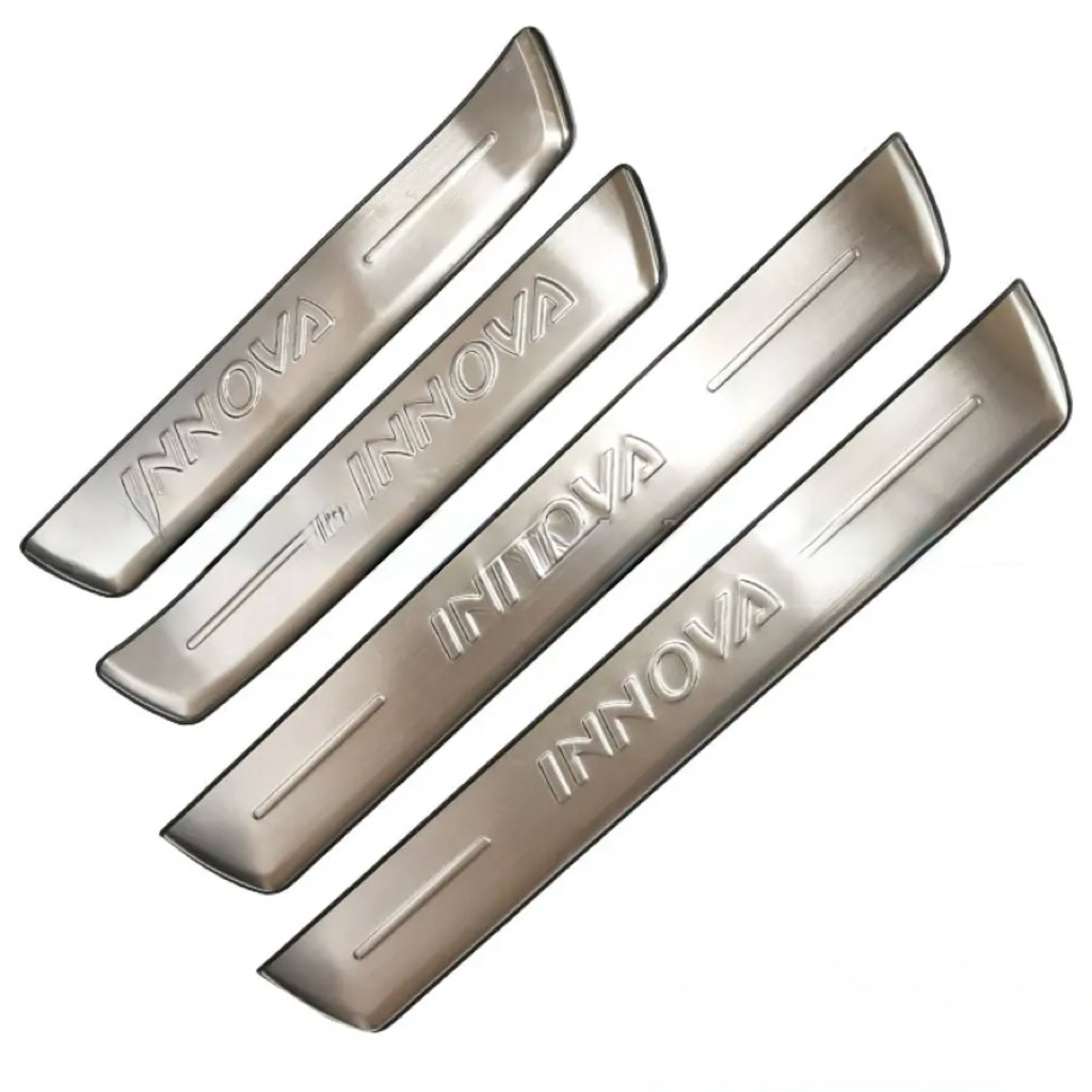 Ốp Bậc cửa, nẹp bước chân Trong, Ngoài innova 2006- 2015, 2017- 2021, 2022 - 2025 chất liệu inox
