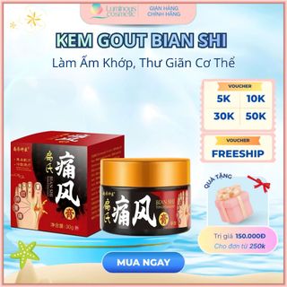 Kem Gout Thống Phong Biện Thị Bian Shi, Kem Xoa Bóp Thảo Dược Làm Ấm Da, Thư Giãn Vùng Khớp Cơ Thể
