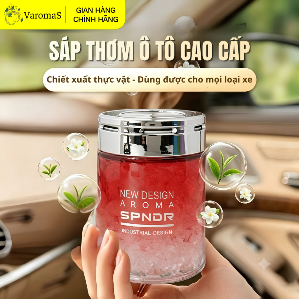 Sáp Thơm Xe Ô Tô VaromaS Giúp Khử Mùi Xe, Lưu Hương Bền Lâu Phù Hợp Mọi Loại Xe ST01
