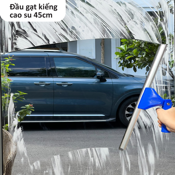 [HỎA TỐC] (KHÔNG CÁN) Cây Gạt Nước Kính Bản To 45cm Chuyên Dụng Lưỡi Cao Su, Gạt Bóng Kính Homeinno