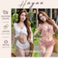 HT34 Bộ ngủ sexy chấm bi dễ thương dây cài, đồ ngủ dáng ngắn tôn dáng quyến rũ HT34