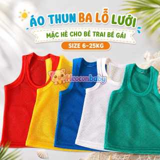 Áo Thun Ba Lỗ Dạng Lưới Cho Bé Mặc Mát – Thoải Mái Vận Động Suốt Ngày
