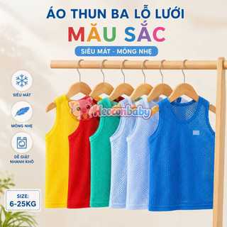 [Combo 10] Áo Thun Ba Lỗ Dạng Lưới Cho Bé Mặc Mát – Thoải Mái Vận Động Suốt Ngày