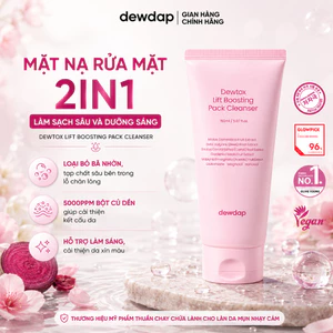 Mặt Nạ Rửa Mặt 2 In 1 Làm Sạch Sâu & Dưỡng Sáng Dewtox Lift Boosting Pack Cleanser 150ml